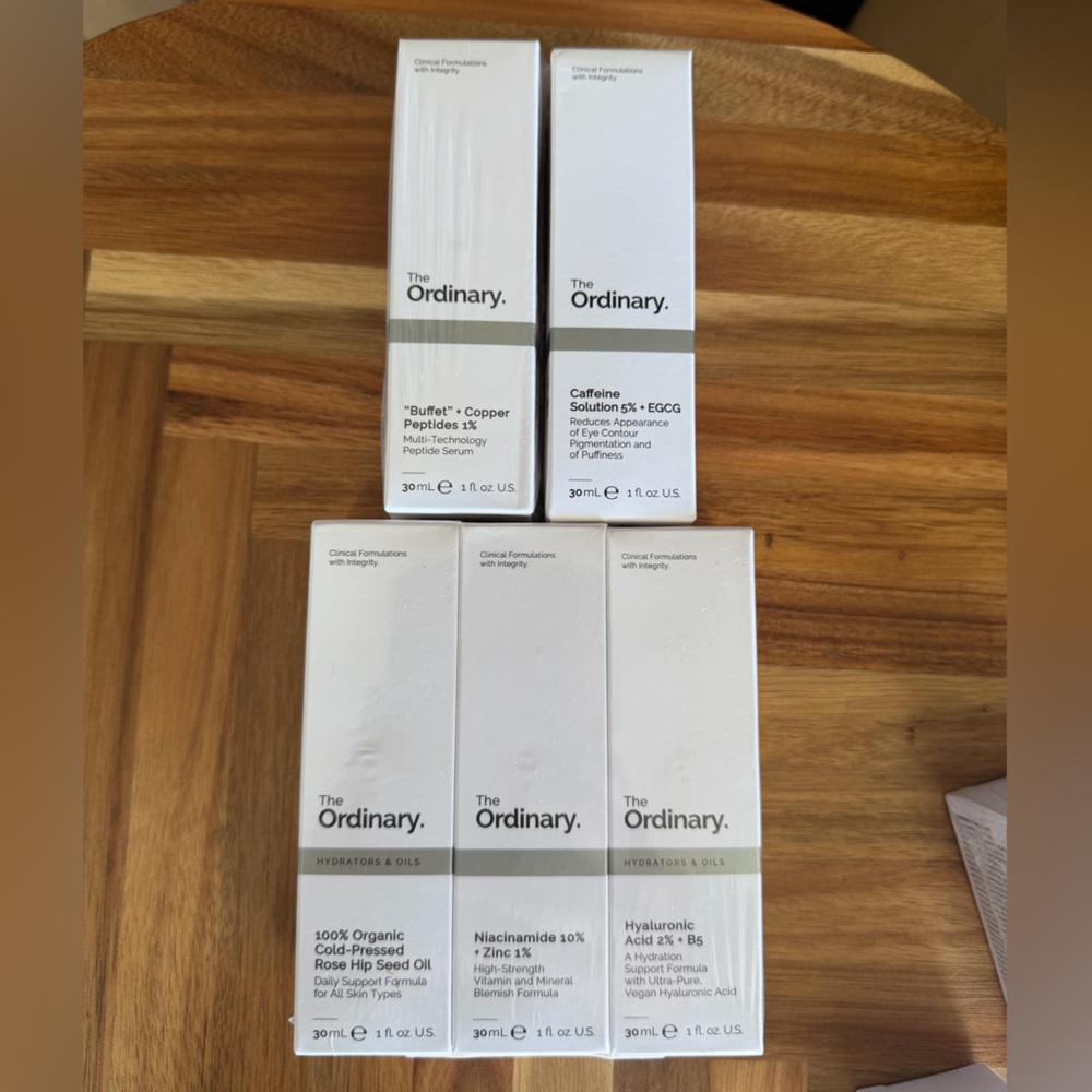 🆕 THE ORDINARY 5 BOTTLE SET SKINCARE FACE SERUM